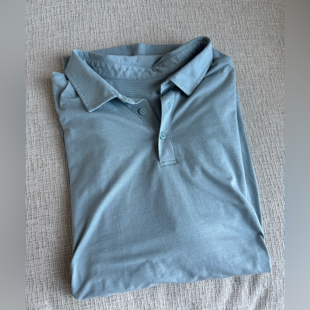 lululemon athletica Light Blue Polo Shirt - Picture 4 of 4
